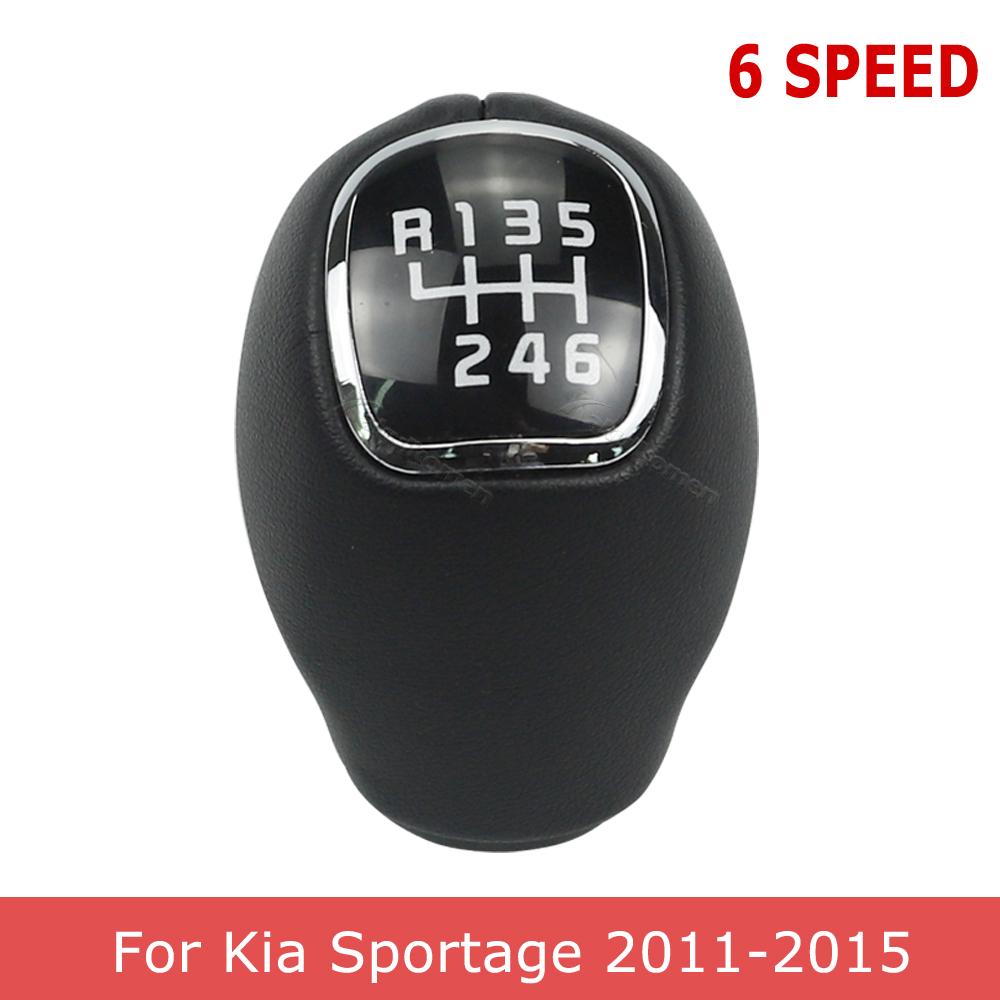 For Kia Sportage 2011-2015 RIO VELOSTER New Leather 5/6 Speed Manual Transmission Gear Shift Knob MT 43711 3W400HU