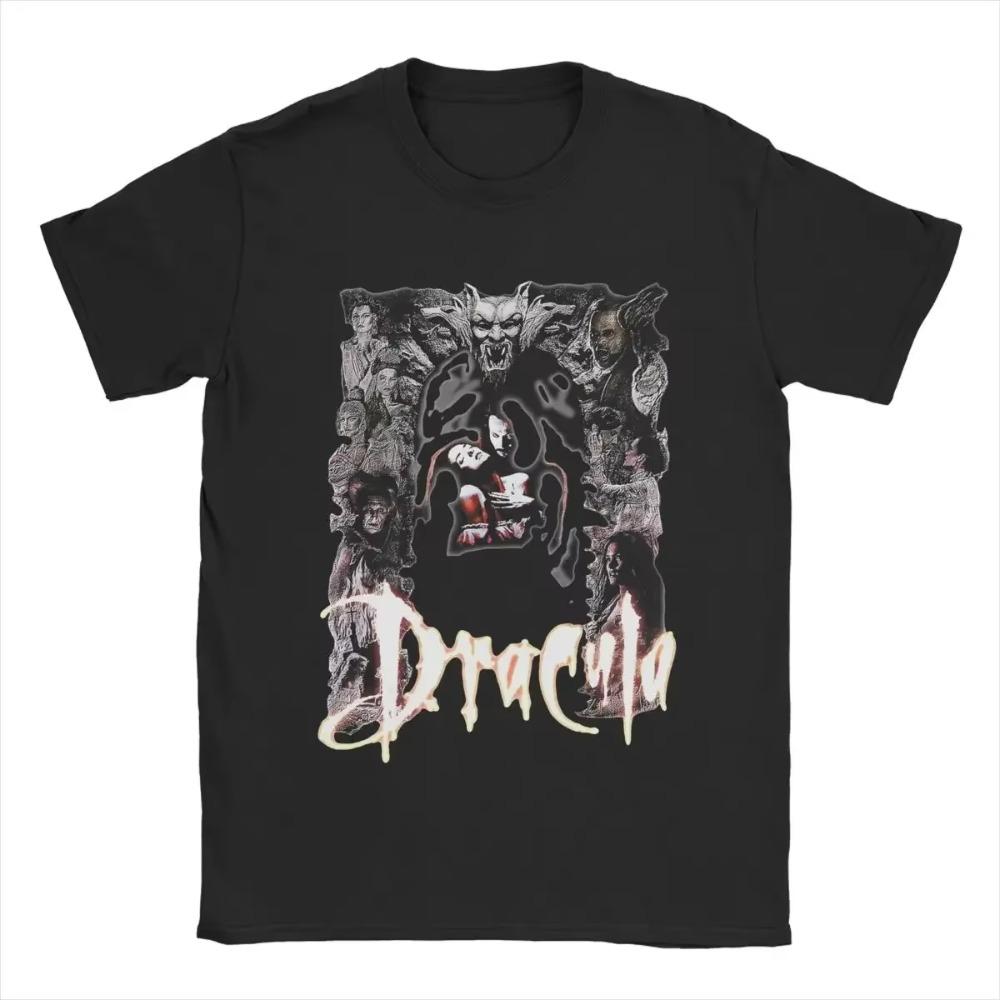 Men T-Shirt Bram Stoker's Dracula Funny Cotton Tee Shirt Short Sleeve T Shirt Crewneck Clothes 4XL 5XL 6XL