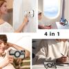 Oatsbasf Minimalist Phone Case for iPhone 16 Pro Max with Ring 360° Rotatable Magnetic Kickstand Metal Frameless Bumper Cover