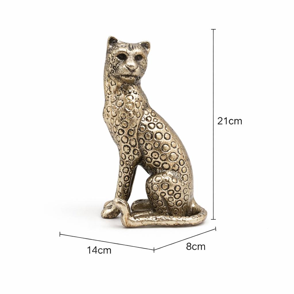 Luxuriöse königliche Geparden-Heimdekorationsfigur
