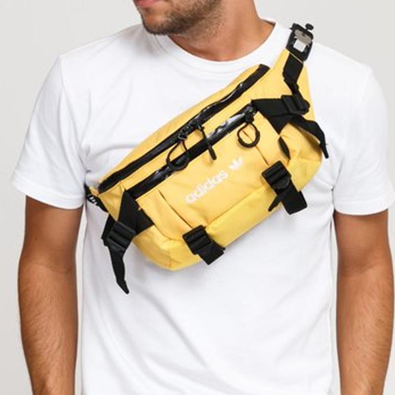 New Adidas Originals Polyester Sling Bag, Fanny Pack Regular Unisex Yellow GD5014