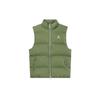 Jordan Essentials Solid Color Stand Collar Zip Vest Men Vest Green FB7308-340