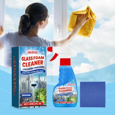 Glasrengöringsskum - Hushållsskumrengöring för att ta bort smuts, fett och fingeravtryck från fönster, speglar och glasdörrar