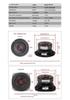 4-Inch Fiberglass Cone Car Audio Subwoofer Speaker with Deep Bass