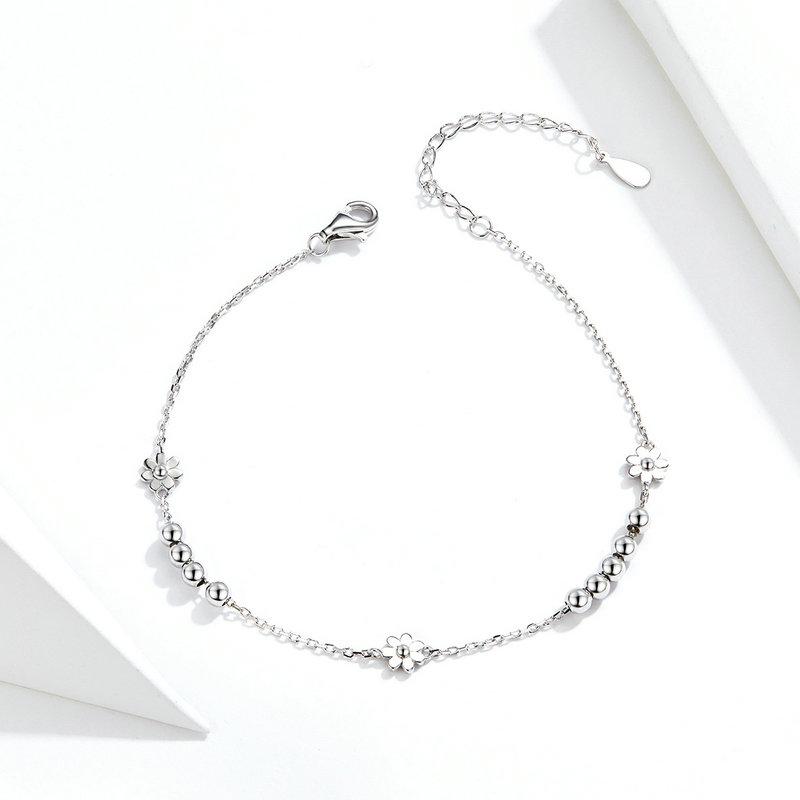 Silver Bracelet Women's Bracelet Flowers Silver 925 Trusky