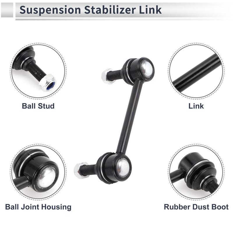 UXCELL Front Stabilizer Bar Links with 2 Pcs Bushing for Hummer H3 06-10 No.K750185