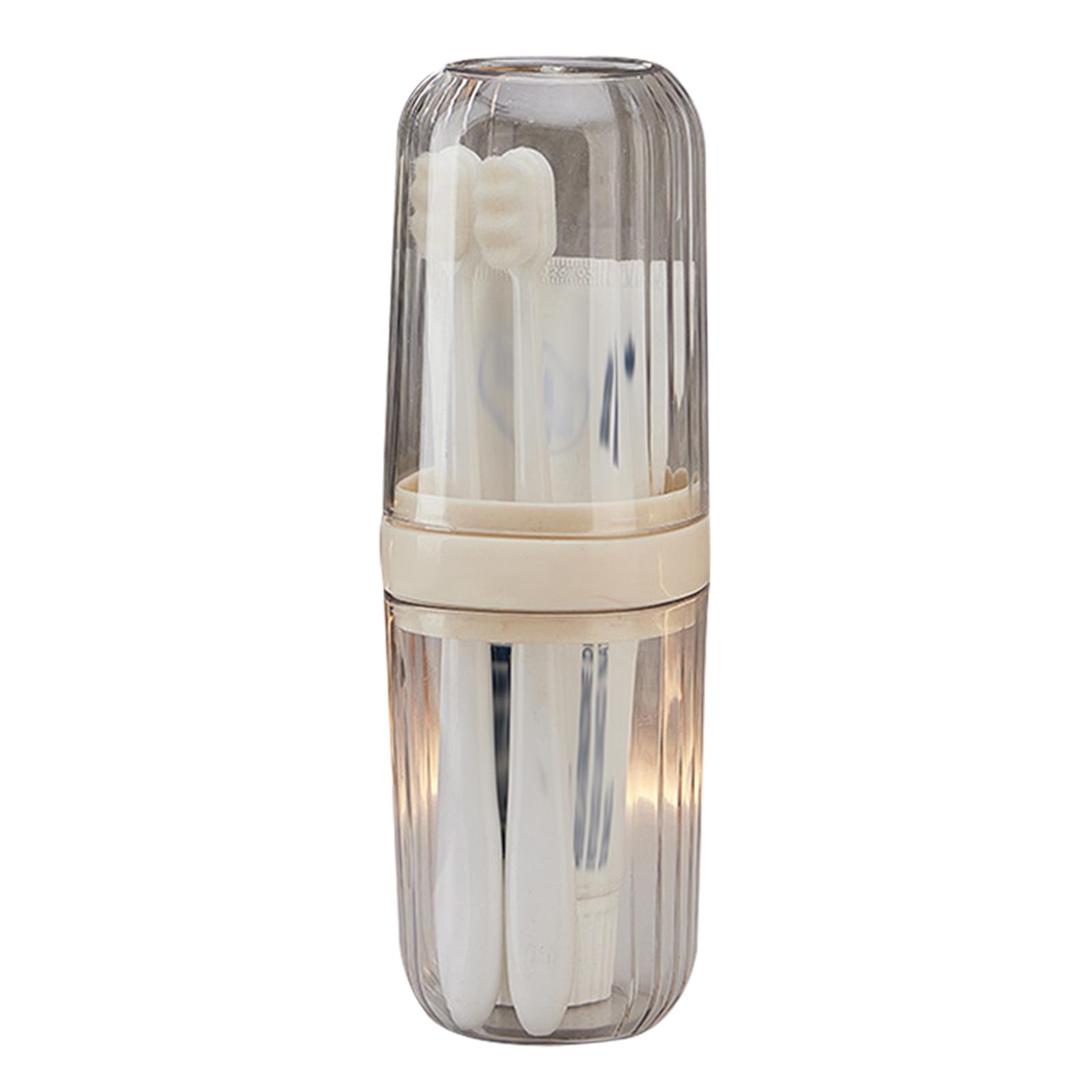 

2 в 1 коробка для хранения зубных щеток для путешествий Компактная легкая коробка для хранения зубных щеток разного размера