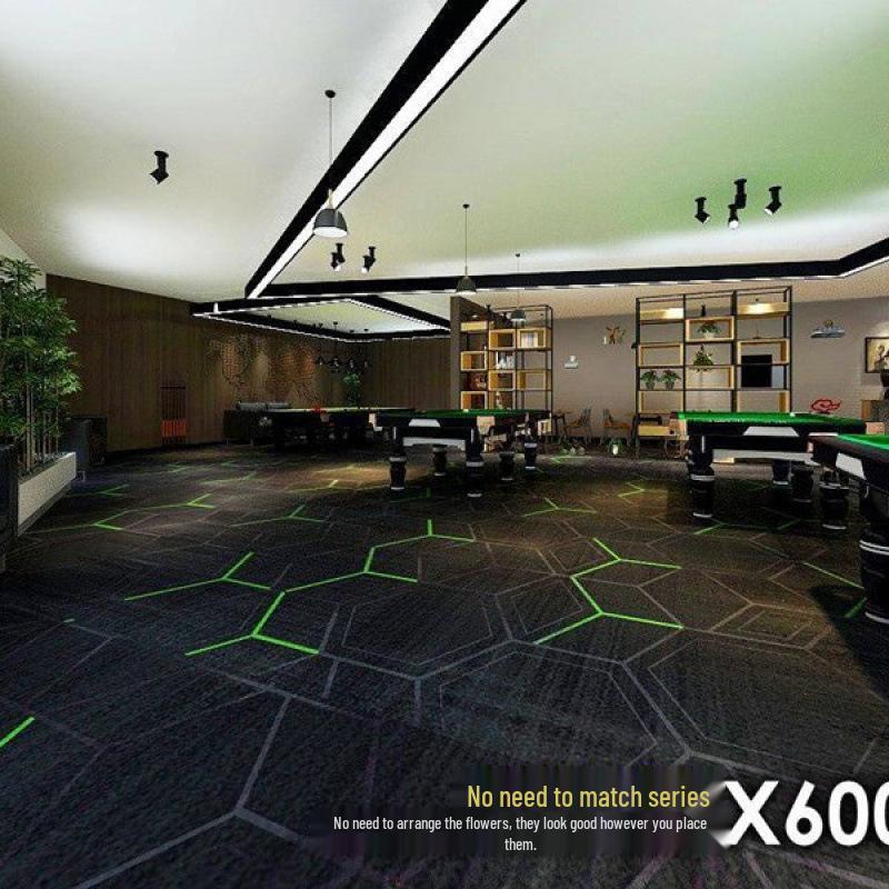 Luxury Printed Carpet for Hotel Billiard, Game, and Recreation Rooms – Wall-to-Wall Hallway and Private Room Flooring