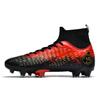 Pro Society Football Boot Men Field Training TF/FG Soccer Shoes Jigh-top Turf Non-slip Childrens Football Shoes for Kids