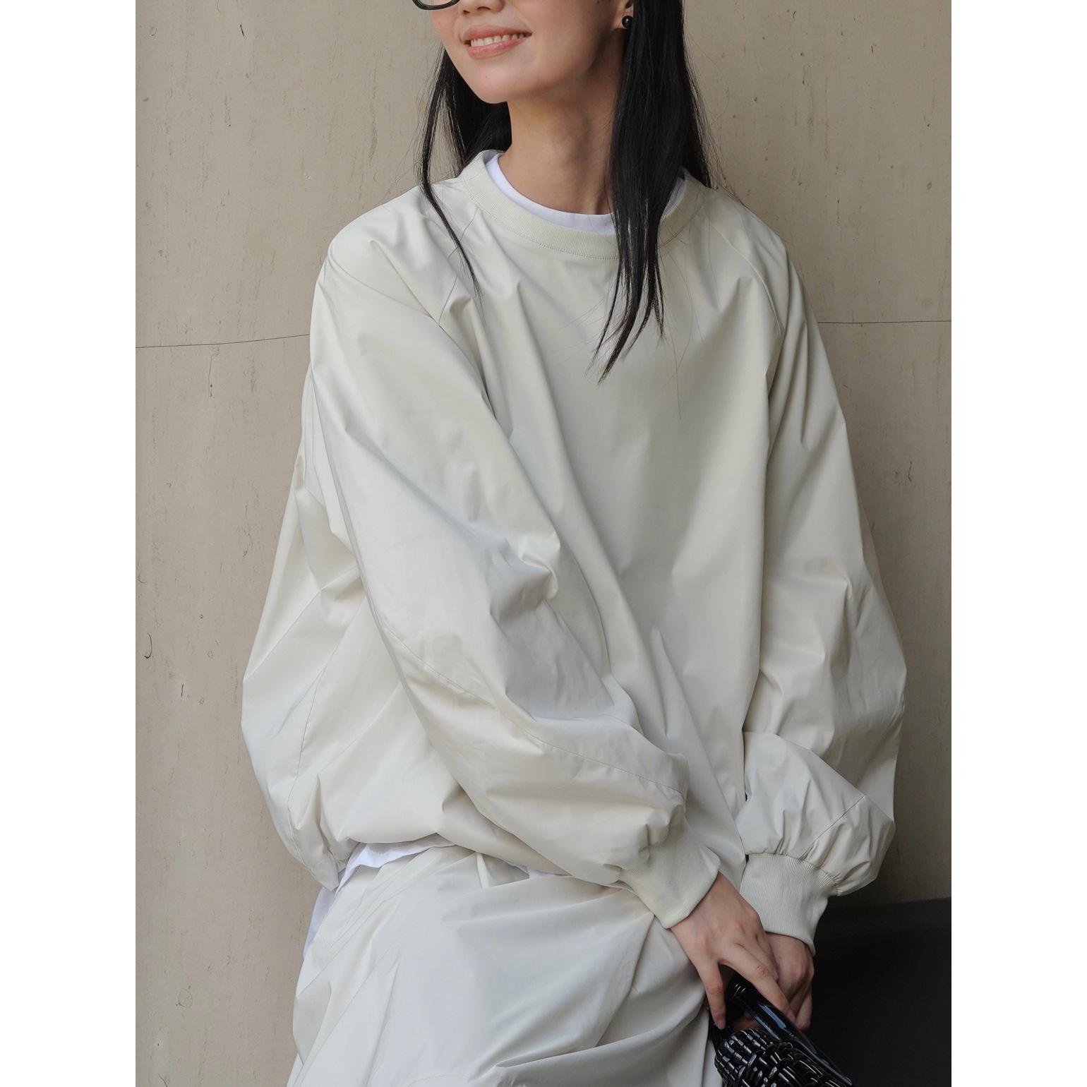 

Louvre Женский осенний японский повседневный свитер с круглым вырезом – свободный, удобный, облегающий топ с длинными рукавами