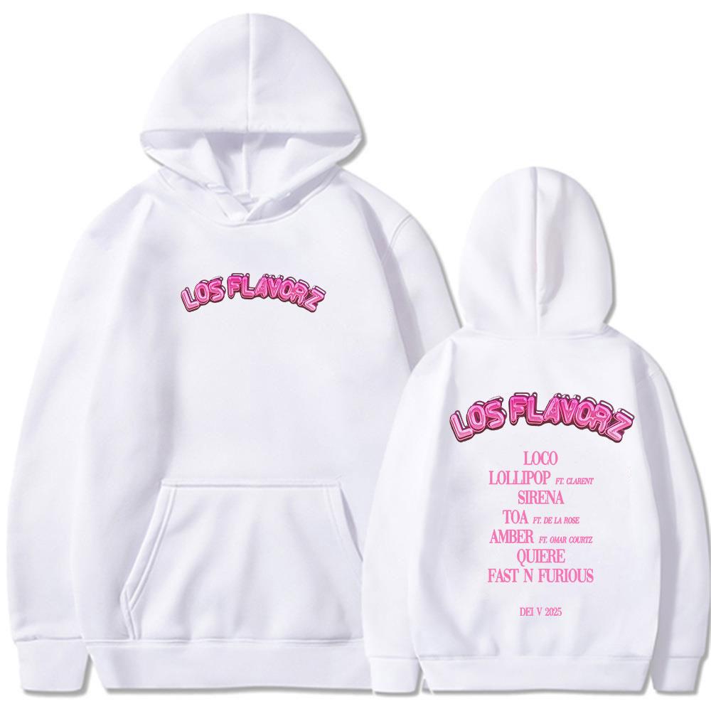 Rapper Dei V LOS FLAVORZ 2025 Album Hoodies Herren Damen Kleidung Mode Hip Hop Langarm Sweatshirt Komfort Übergroßer Pullover