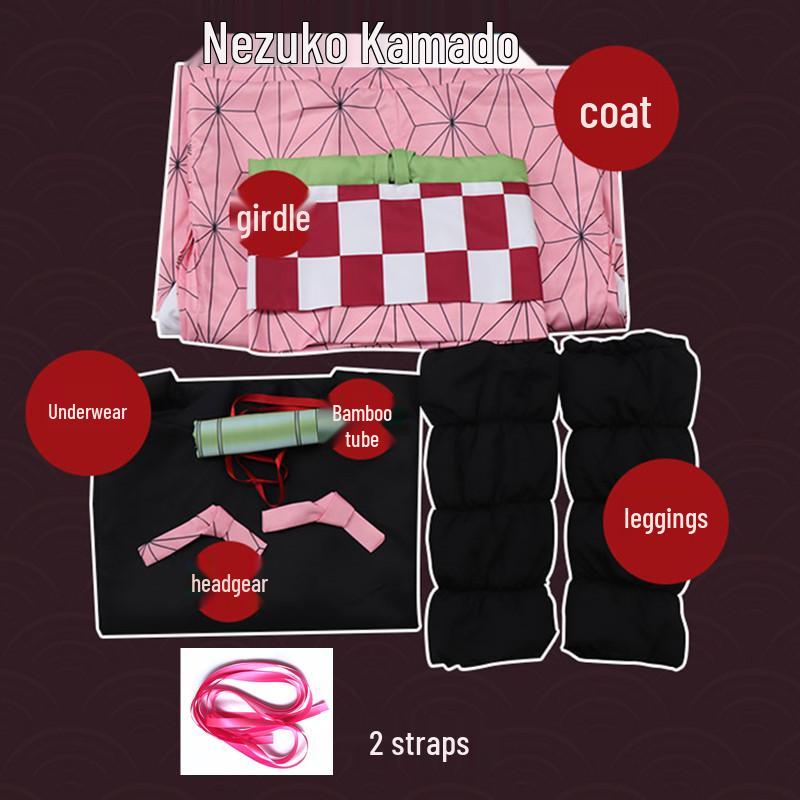 

Убийца демонов Костюм для косплея: Тандзиро, Нэдзуко, Дзэницу, Шинобу Доступны XL