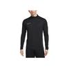 Nike Logo Stand Collar Half-Zip Long-Sleeve Casual T-Shirt Men Tops Black DX4301-017
