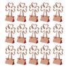15Pcs Paper  Clips Cute  Trefoil Strong Clamping Force Metal Small  Clips for Office