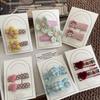 Handmade Anti-Rust Flower Hair Clips - Gentle On Hair, Perfect for Girls' Bangs and Side Styles.