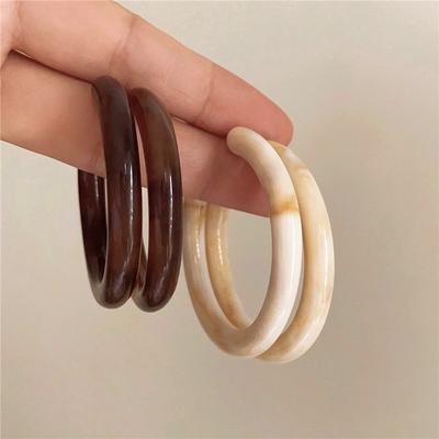 Retro Hongkong-Stil verwischt C-förmige Ohrringe Nische High-End-Temperament Ohrringe Mode täglich vielseitige Ohrringe Frauen