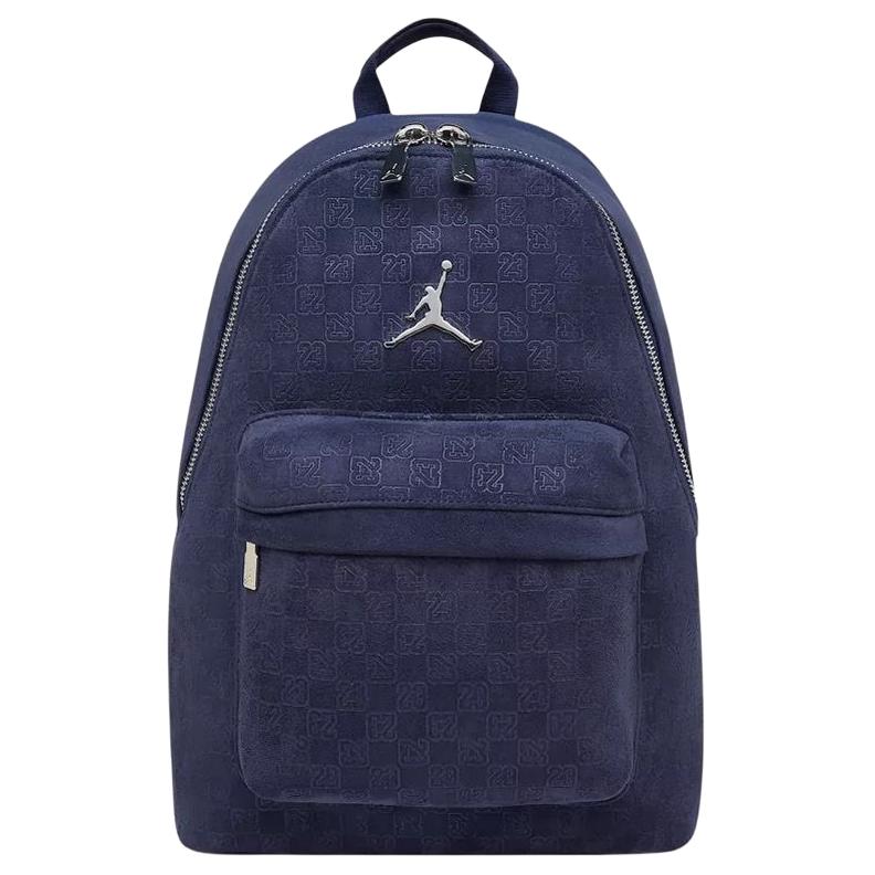 Jordan Sportowy Codzienny Modny Zamszowy Design Poliestrowy Plecak Uniwersalny Plecak Niebieski JD2533180AD-001