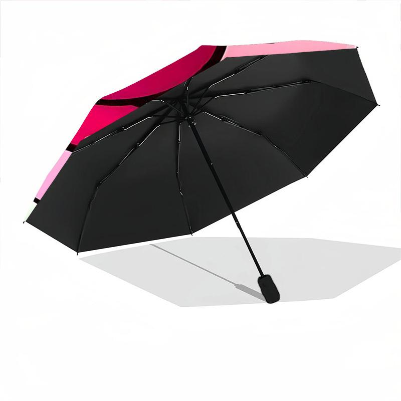 1pc Kawaii, Cute Kirby Automatic Folding Umbrella, 8 Ribs for All-Season Use, Portable for Travel & Outdoor Activities 045
