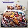 Cartoon Pattern Bedding Quilt Set Quilt Cover Pillowcase Home Decoration Birthday Gift (1 * Duvet Cover + 2 * Pillowcase, Without Core)