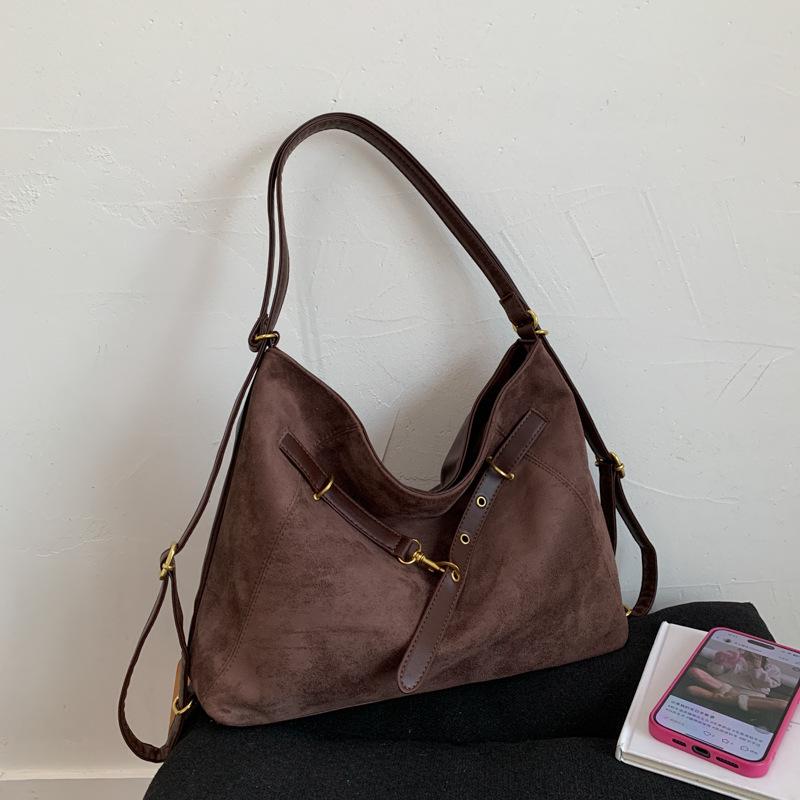 Korean Version of Women's Bags 2025 Autumn and Winter New Fashion Trend Backpack Shoulder Messenger Bag Large Capacity Commuter Tote Bag