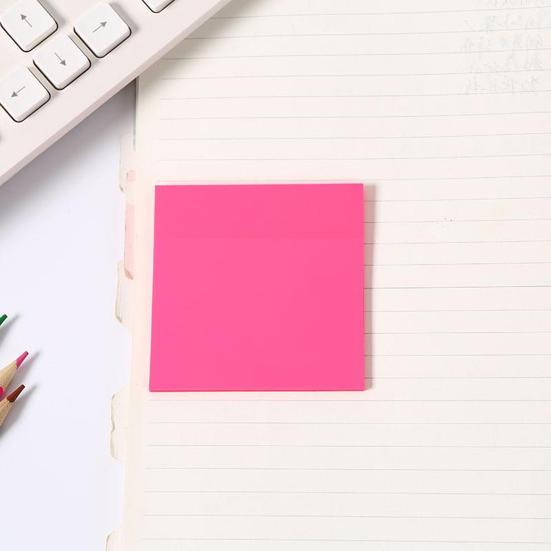 Transparent Colored PET Sticky Notes - Reusable, See-Through, Fluorescent Index Stickers