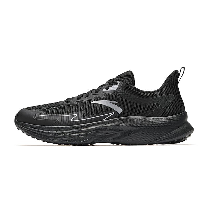 New Anta Slip-Resistant Breathable Coverage Low-Top Casual Running Shoes Men's Basic Black 912525571-4