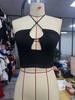 2026 European & American Strappy Drawstring Slim Fit Crop Tank Top - Women's Summer Outerwear