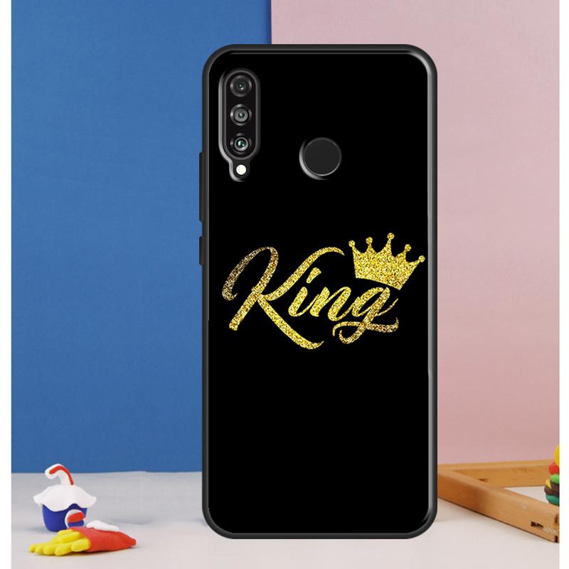 Cute King Queen Crown Case For Huawei Nova 10 9 SE 8i 11i 12i 12s Y60 Y61 Y70 Y90 Y72 Y73 Y91 P60 Pro P30 P40 Lite