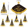 New Year'S Eve Party Children'S Party Hat Black Gold Fireworks Balloon Party Hat Customization