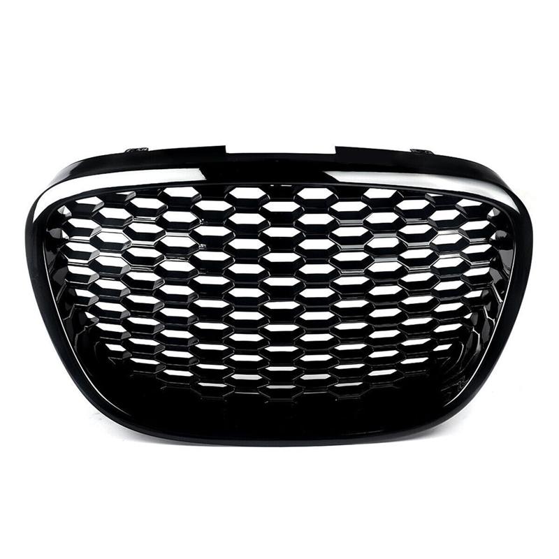 Front Bumper 1P0853654A Honeycomb Grille Mesh For Seat Leon MK2 1P Altea Toledo Mk3 2004-2009 BPPPGR36 Badgeless Design