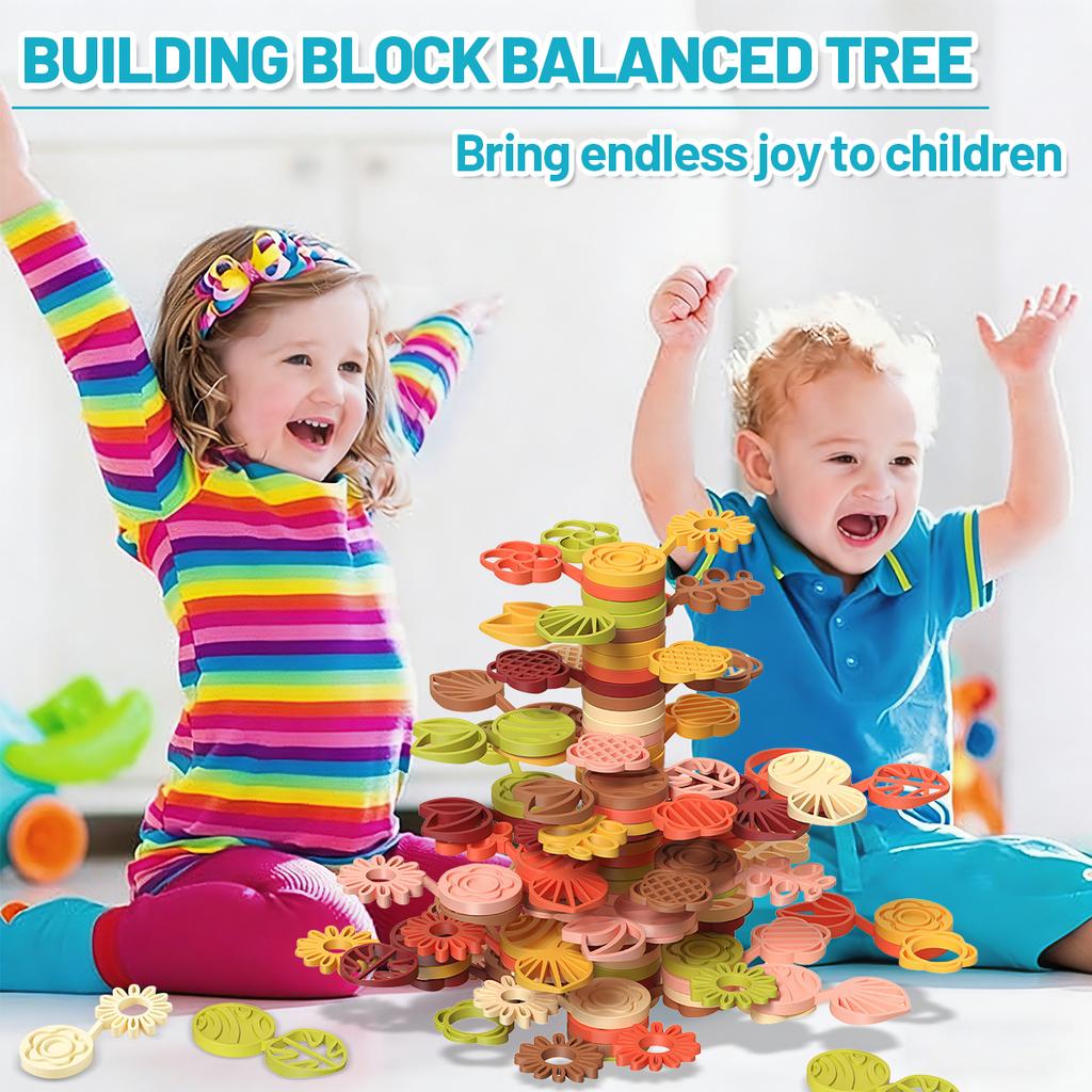 Balance game Toy Building Block Interactive Preschool Stack Games  Stack Blocks  Assembly Diy Educational Brick Toys for Baby
