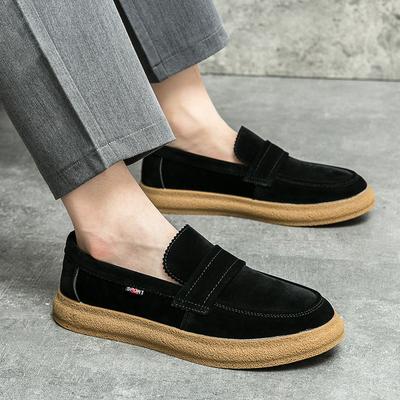 Fashion Leather Fashion Walking Shoes Men Handmade Mens Slip On Driving Shoes Luxury Flats Mens Loafers Lightweight Male Business Shoes