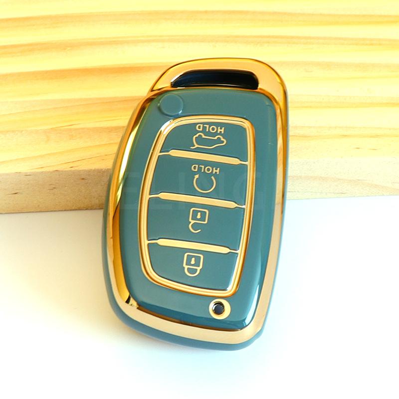 4 Buttons Smart Key Case For Hyundai Creta Ix35 Ix45 I10 I30 I40 Tucson Santa Fe Rena Sonata Elantra TPU Car Cover Accessories