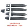 Car Accessories Gloss Black Carbon Door Handle Cover Trim Paste Style For Lexus GX470 2003 2004 2005 2006 2007 2008 2009