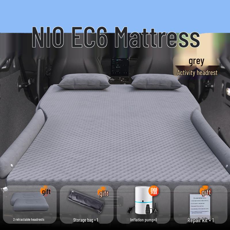 Compatible Air Mattress for NIO EC6 - Automatic Inflatable Trunk Bed, Rear Car Sleeping Mat