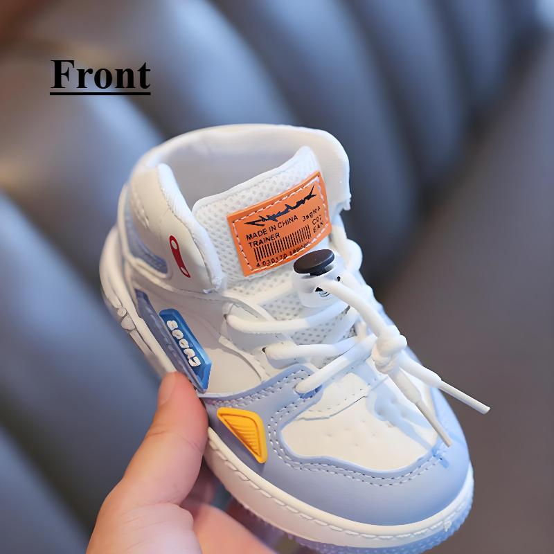 Children's sports shoes, casual sneakers, high-top basketball shoes, soft-soled baby shoes