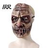 Horror Character Cosplay Mask Halloween Mask, Creepy Latex Adjustable Strap Scary Fancy for Party Costume Haunted House Prop Realistic