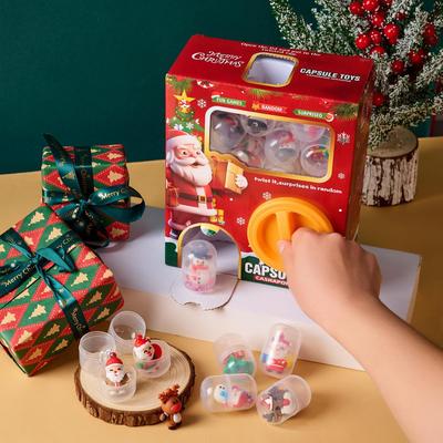 Santa Claus Christmas Gachapon Machine Figure Pendant Blind Box Toy - 2025 Children's Gift.
