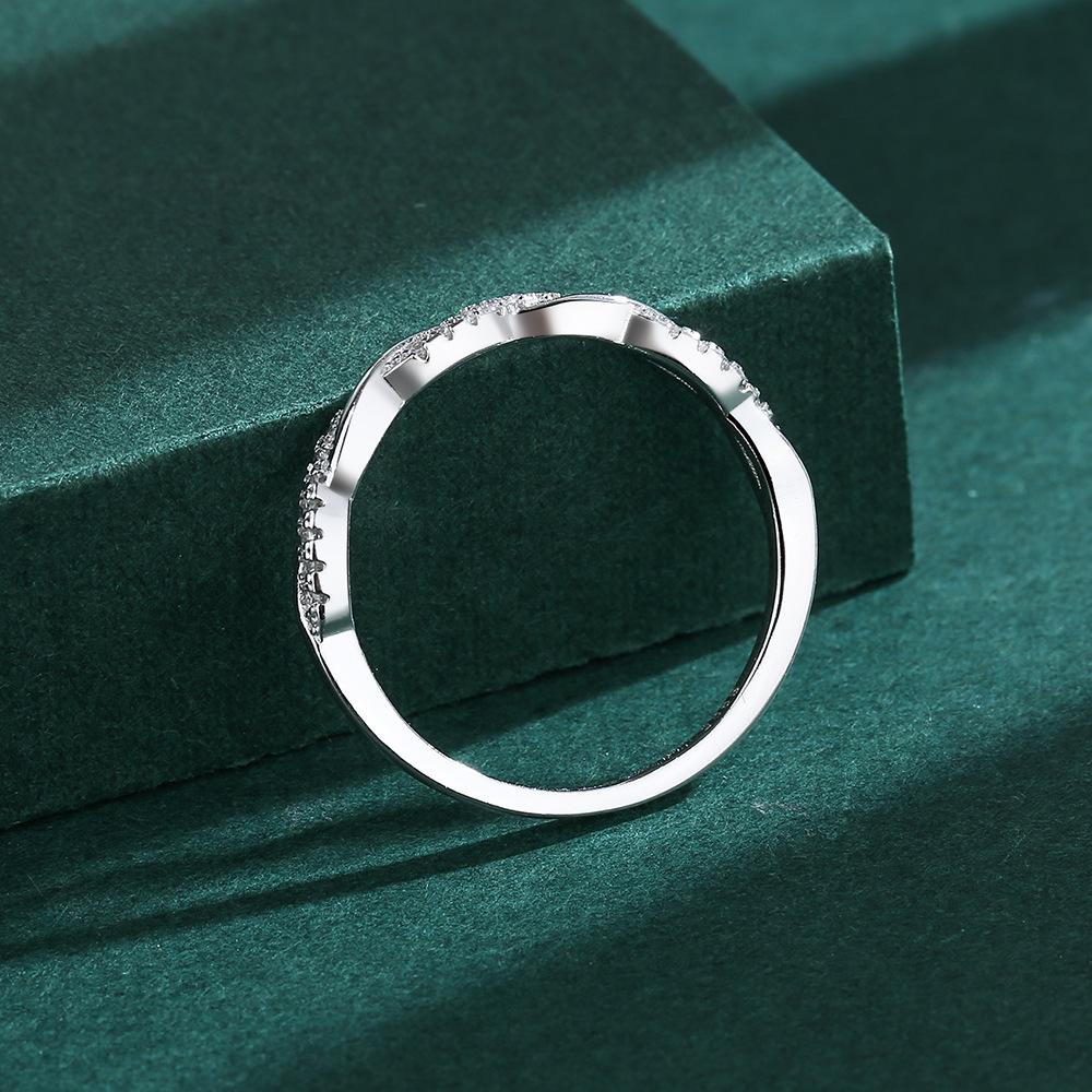 S925 Sterlingsilber Liebesumarmung Drehring - Damen Minimalistisches Japanisches & Koreanisches Möbius-Design