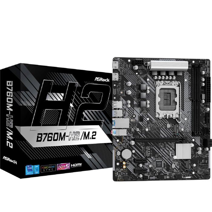 ASROCK Carte Mère B760M-H2/M.2