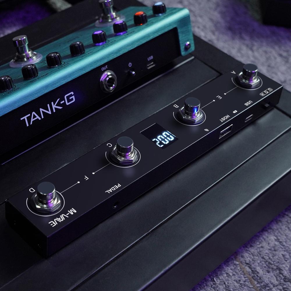 M-VAVE Chocolate MIDI Controller Programmable 4 Buttons Footswitch Supports USB MIDI Foot Control and Host Standard&Plus Version