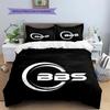 BBS Pattern Bedding,Quilt Set Quilt Cover Pillowcase Home Birthday Gift(1 * Duvet Cover + 2 * Pillowcase, Without Core)