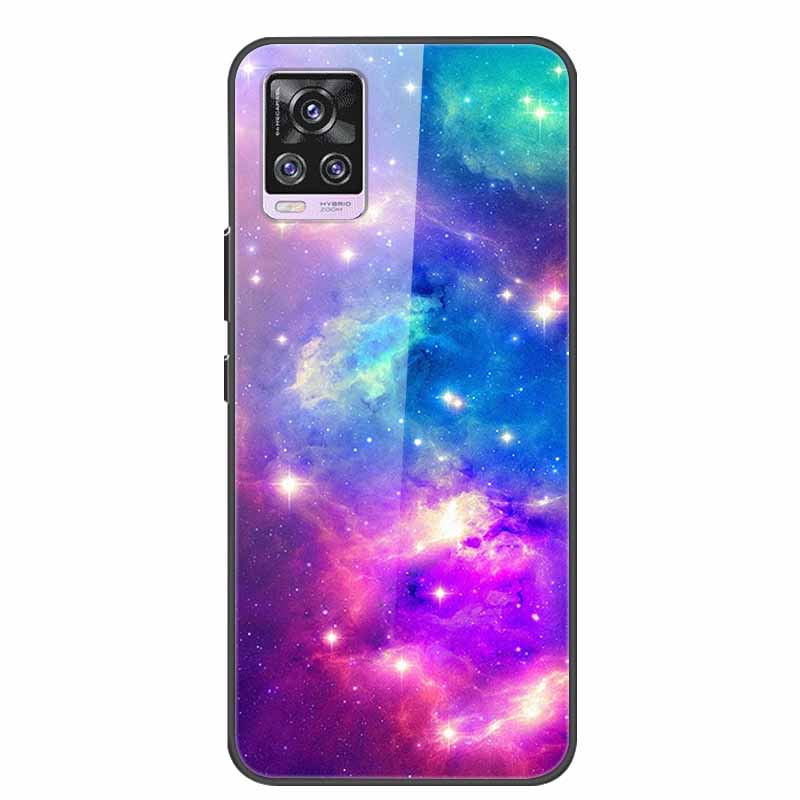 For Vivo V20 Pro Phone Case V 20 Pro Soft Bumper Tempered Glass Hard Back Covers Cases For Vivo V20 Pro Case 6.44" Coque Fundas