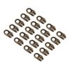 20x Schuhschnürhaken Schnürösen Schnallen mit Nieten zur ReparaturCelsiusCampCelsiusWandernCelsiusKlettern (Gold)