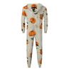 Halloween Print Family Matching Hooded Long Sleeved Zippered Jumpsuit Set