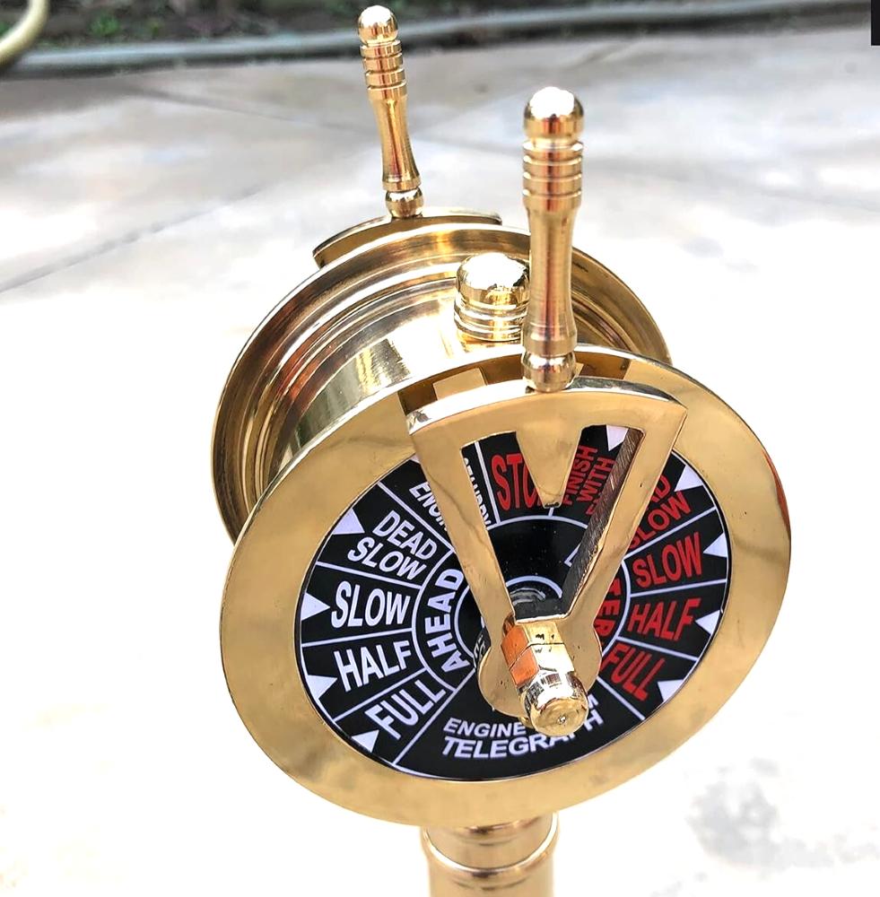 Brass 7" Telegraph Antique Ship Engine Room Telegraph Marine Working Nautical