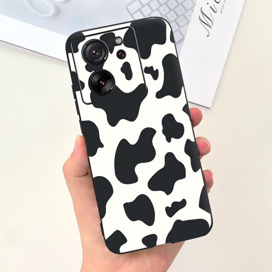 For Xiaomi Redmi 13C Case Xiaomi Mi 13T Pro Back Cover Soft Matte Liquid Silicone Flower Cartoon Printing Capa For Mi13T Pro Bag