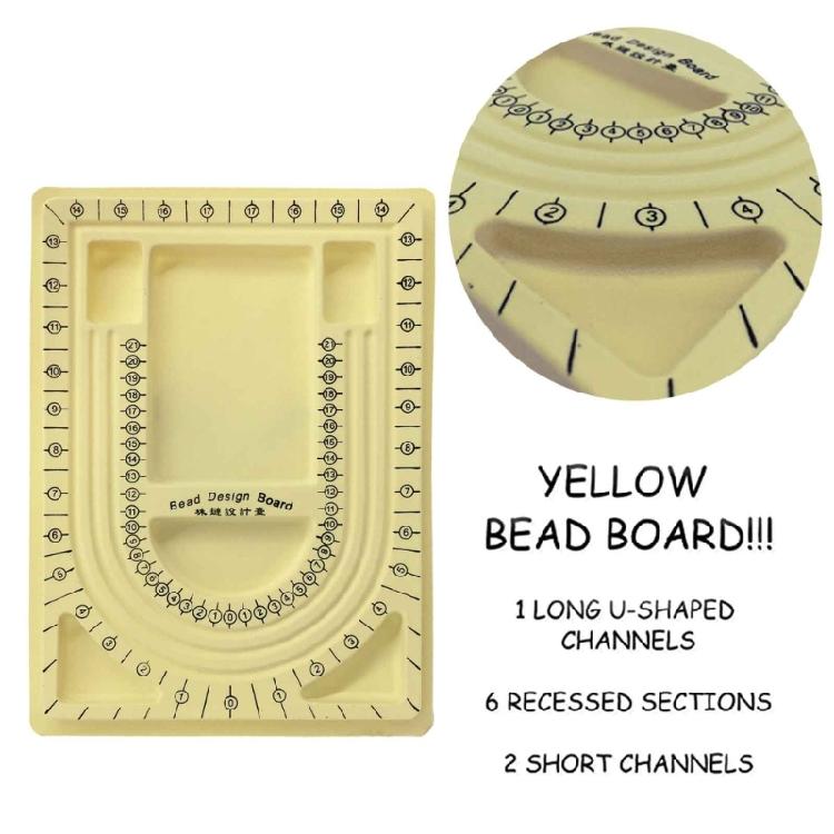 U Shaped Bracelet Design Board Bead Board Mats Necklace Beading Jewelry Tray