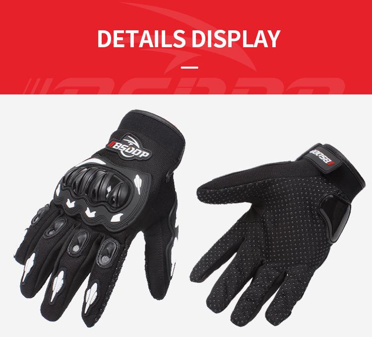 Men's Four-Season Motorcycle Riding Gloves – Anti-Fall, Cold-Proof, and Breathable for All Weather