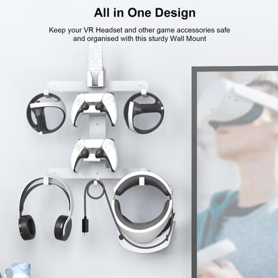 Platzsparende Aufbewahrungshalterung, Wandhalterung, Ständer, Display-Rack für PSVR2 Virtual Reality-Headset-Zubehör